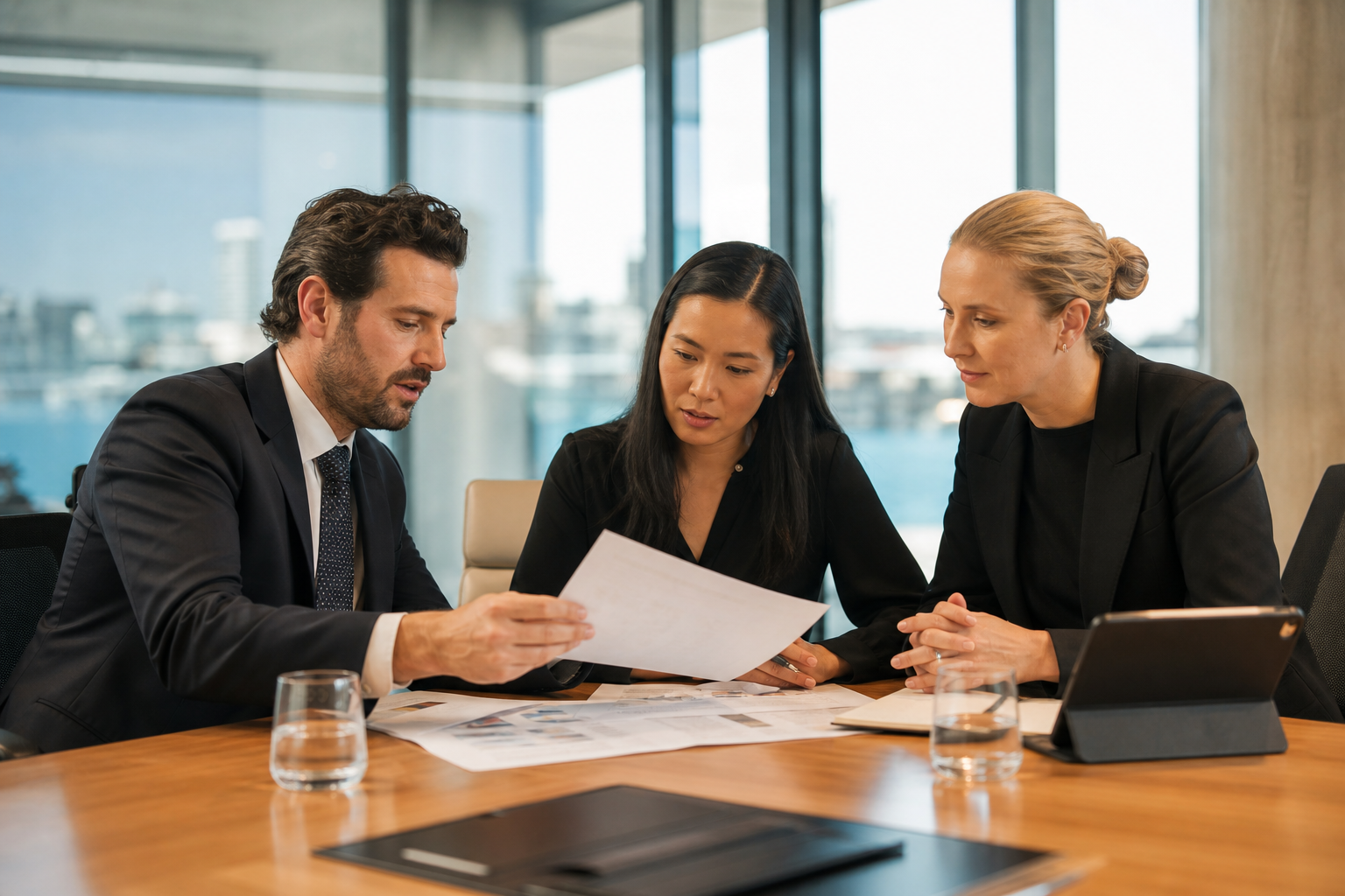 Growth Investments management team in boardroom